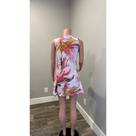 Dolcezza Colorful Art-to-Wear Top Wrap comfy short sleeve no size see pics #107 - Picture 2 of 8